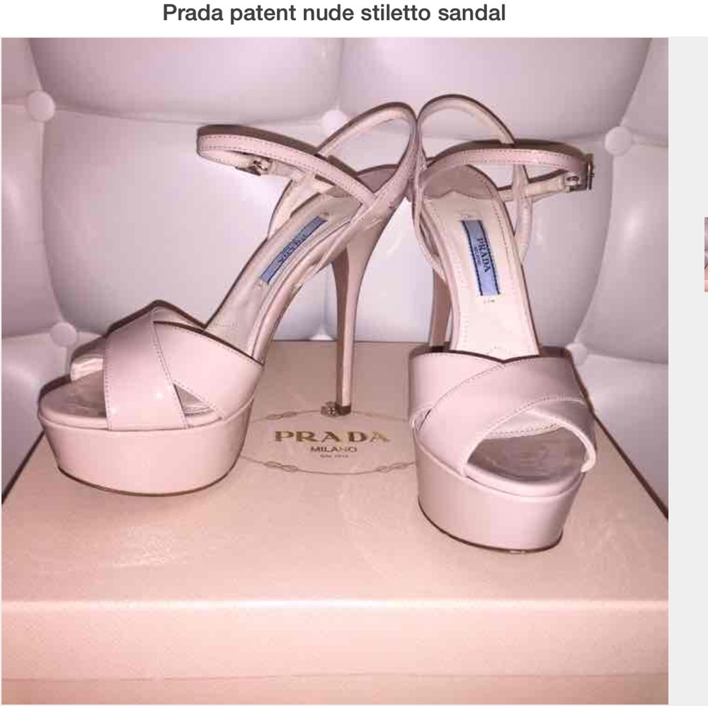 Prada blush pink stiletto